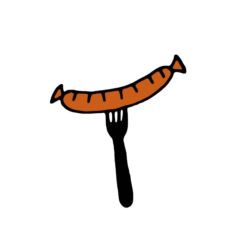Bratwurst fork