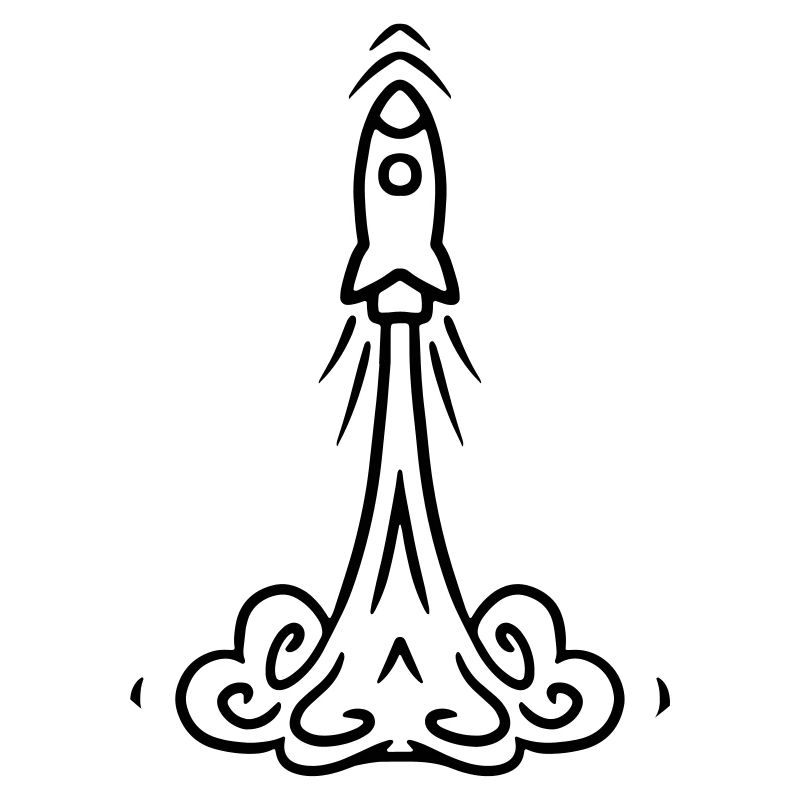 Rocket launch Raketenstart - Rakete Geschenkidee