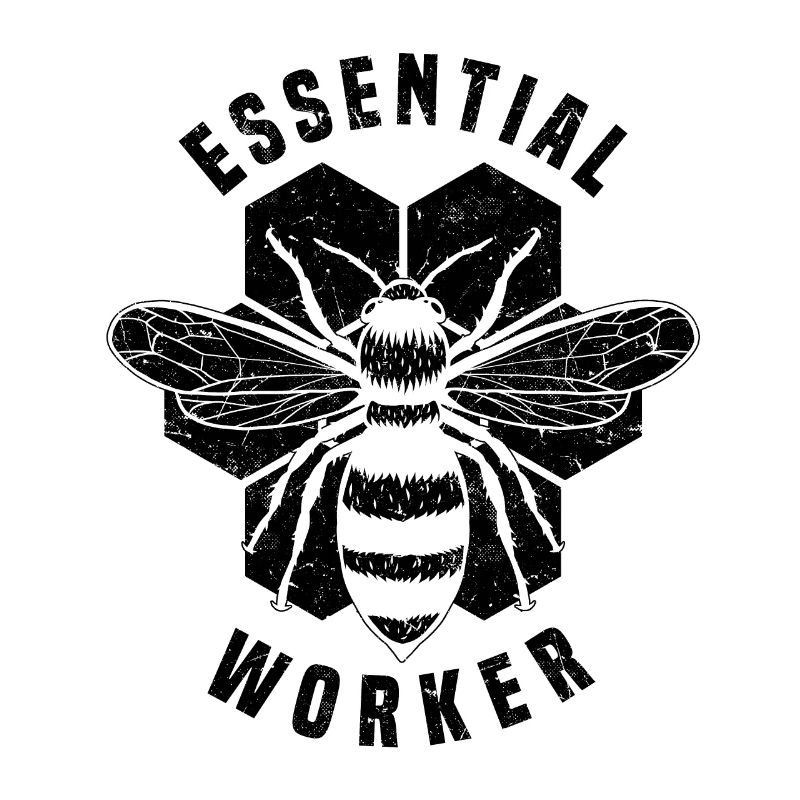 Essential Worker Beekeepers working with