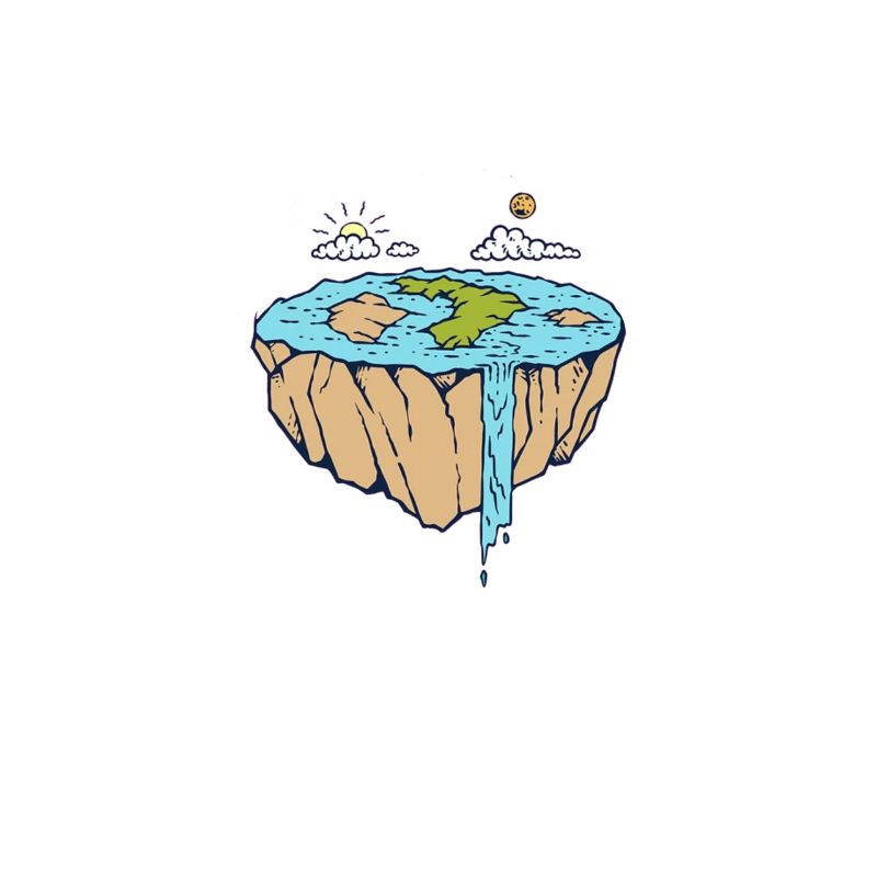 Of course The Earth Is Flat Funny Turtle
