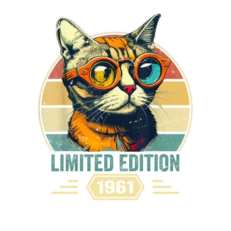 Awesome since 1961 Katze Geburtstag Geschenk