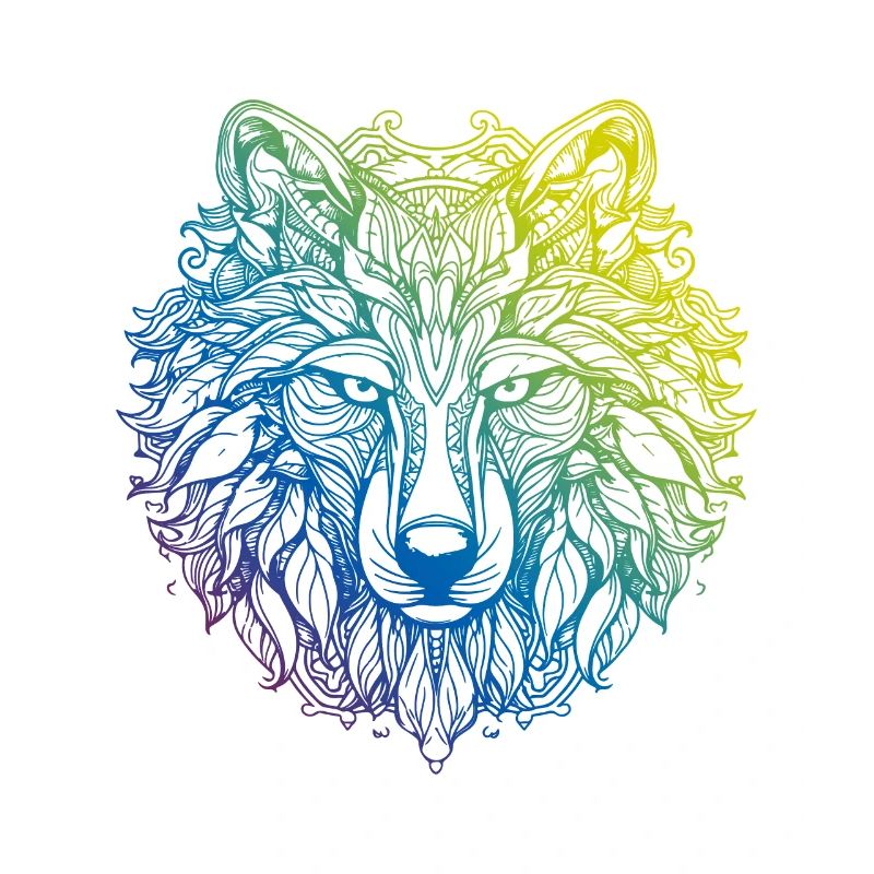 Wolf Mandala Boho