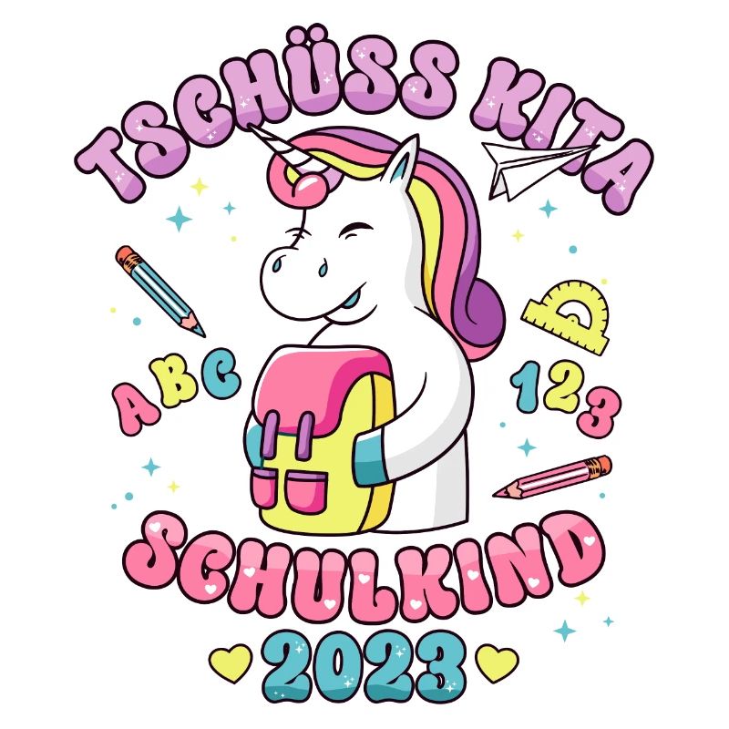 Schulkind Einschulung Mädchen Einhorn Geschenk