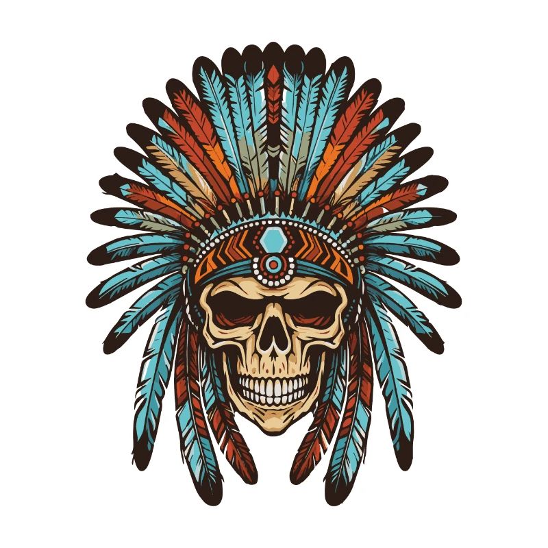 Crâne indien Apache