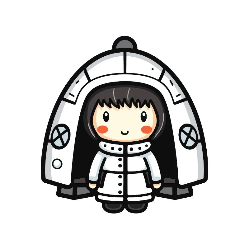 Igloo Eskimo Winter Comic
