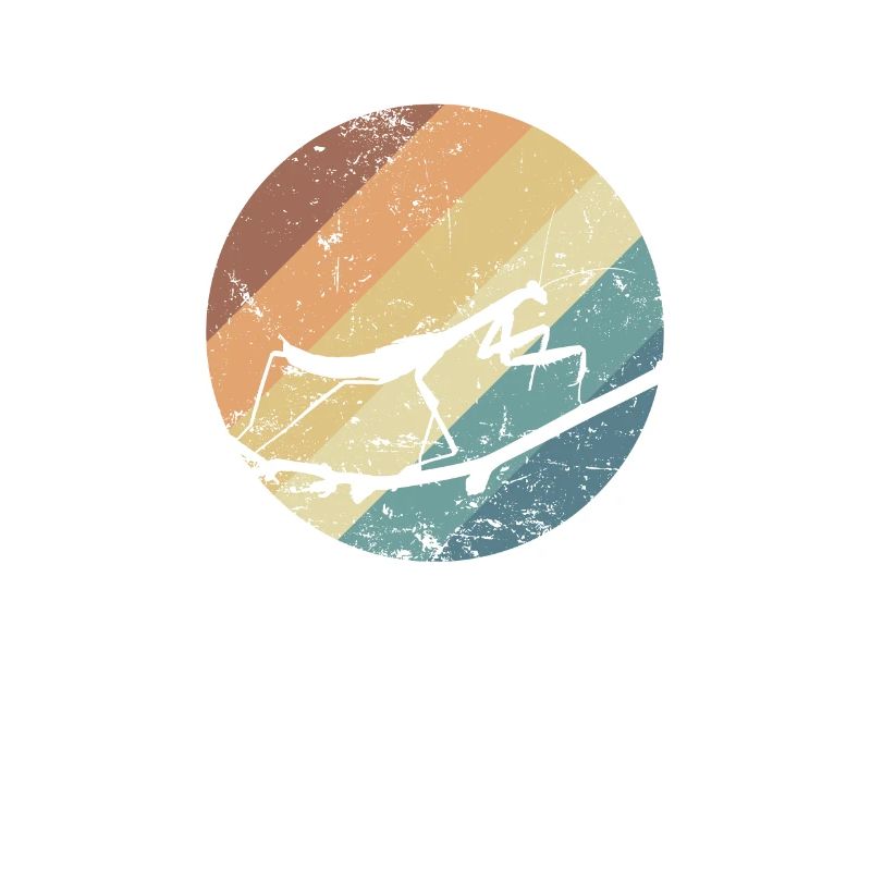 Praying mantis in gradient