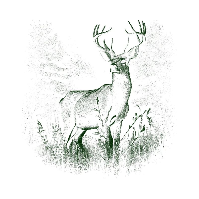 Hirsch Geweih Rotwild