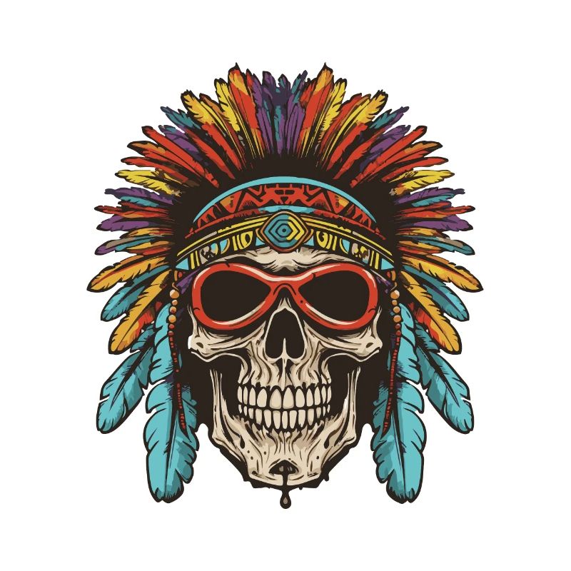 Apache Skull Native American