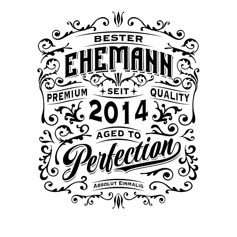 Bester Ehemann seit 2014, Retro, Hochzeitstag