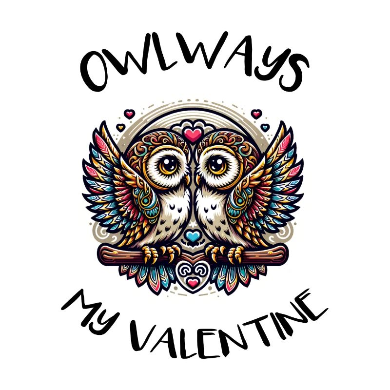 Owlways my Valentine Eule