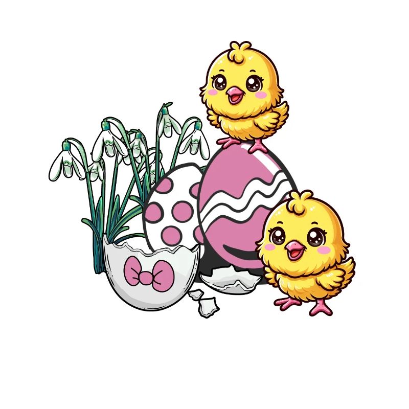 Easter Easter Eggs Chick Kids Baby