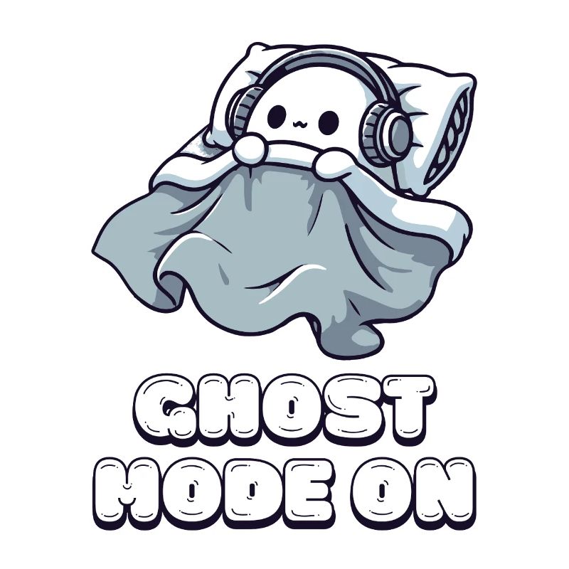 Ghost Mode On – Ghost Mode Activated Sleep Shirt