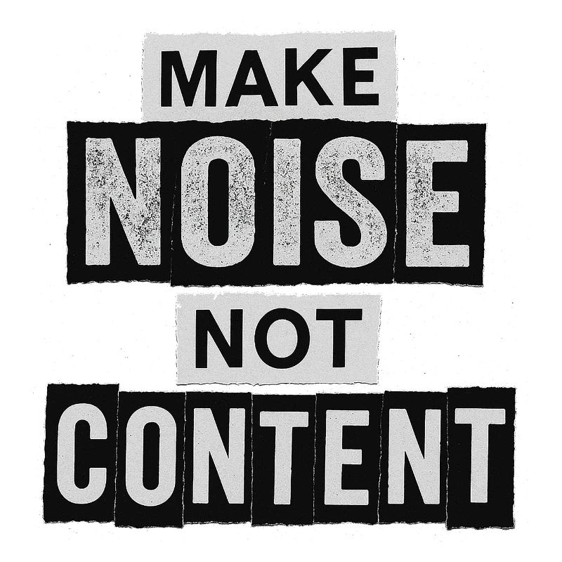 Make Noise – Déclaration de collage pour les créatifs