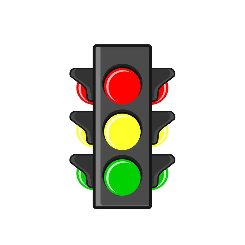 Feu de circulation permis de conduire école de conduite