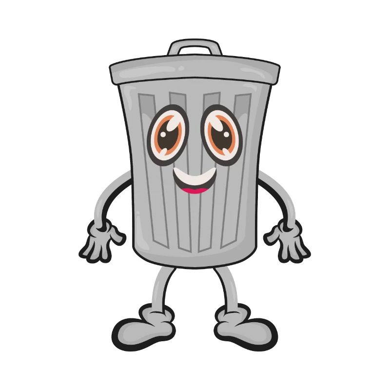 Garbage trash can