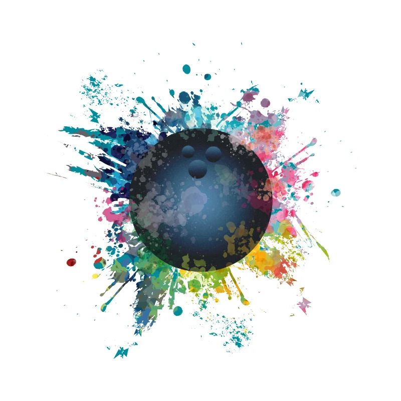 Aqueuse explosion de couleur Splash Pins Boule de Bowling