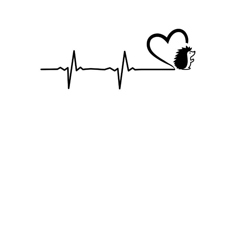 Igel Herz Herzschlag Herz Igel EKG Geschenk