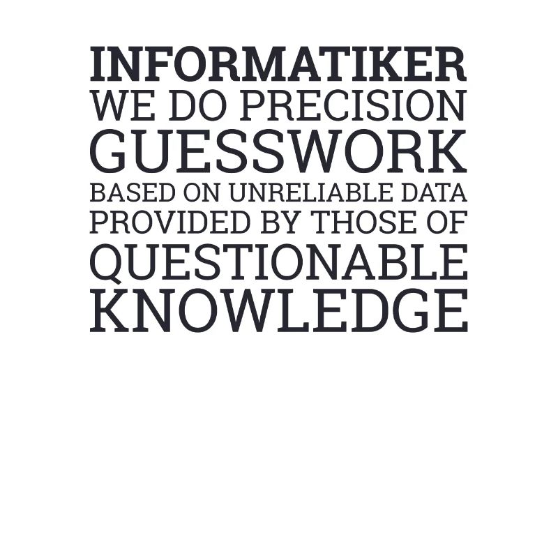 "Informatiker Guesswork | Informatik"