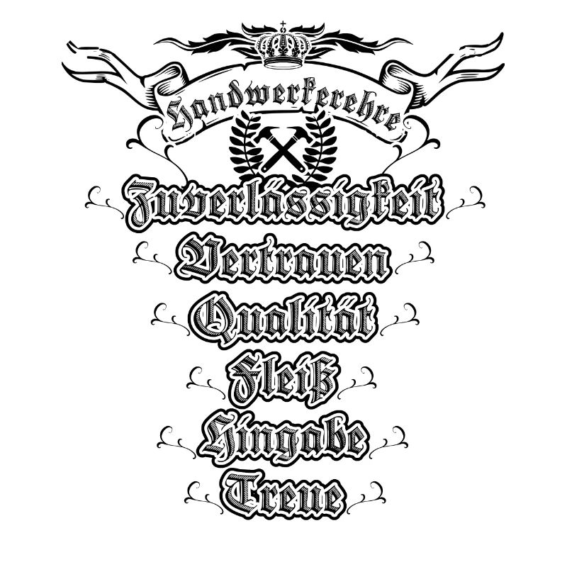Handwerker Arbeit Handwerkerehre Spruch Baustelle