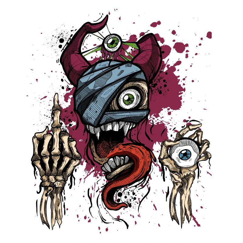 Weirdcore Ästhetik Pastell Goth Grunge Evil Skull