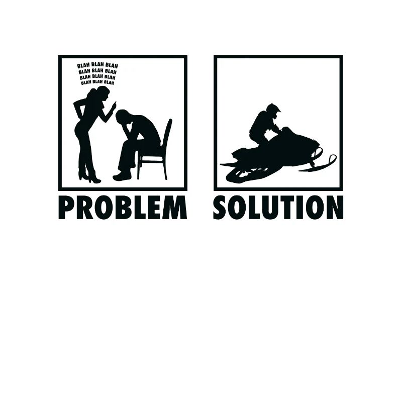 Winter Snow Jet Ski Snowmobile Statement Problem