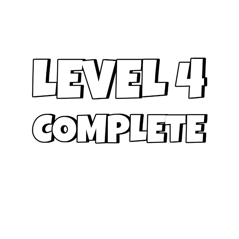 Level 4 Complete Geburtstagsgeschenk 4 Jahre