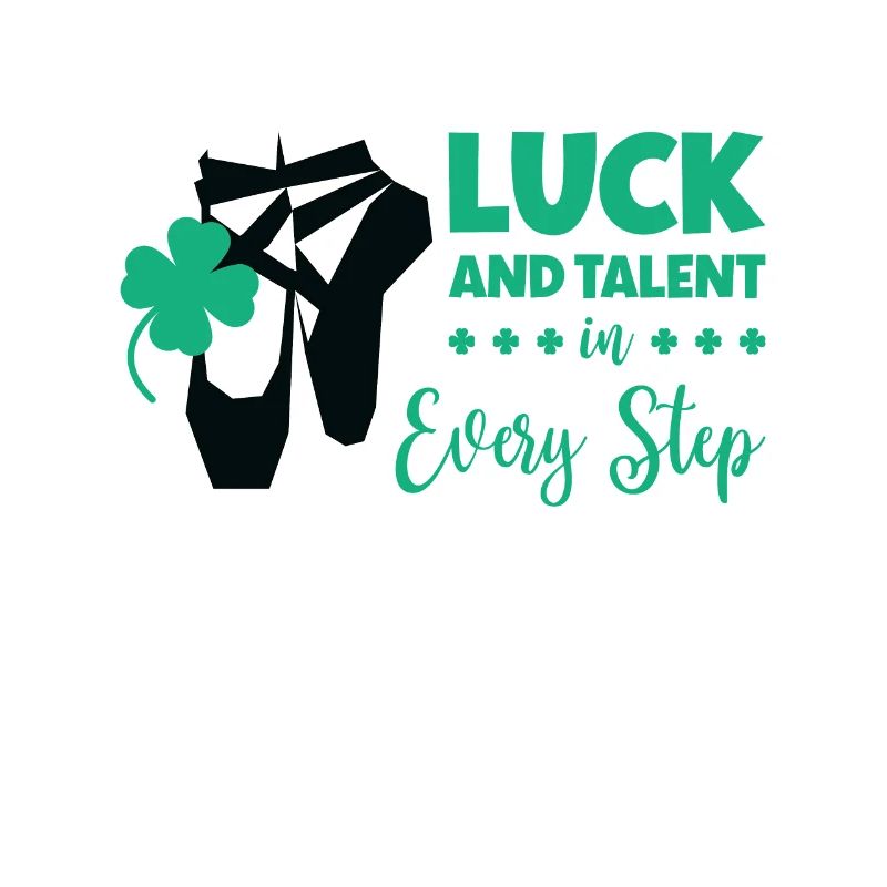St. Patrick's Day Ballet Dancer Shamrock Clover