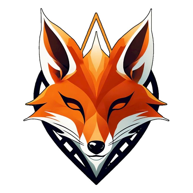 Fox logo, fox head