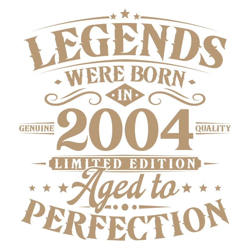 Vintage 2004 Born Legends Birthday Gift