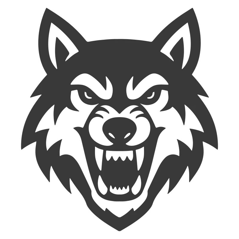 Wolf head logo icon
