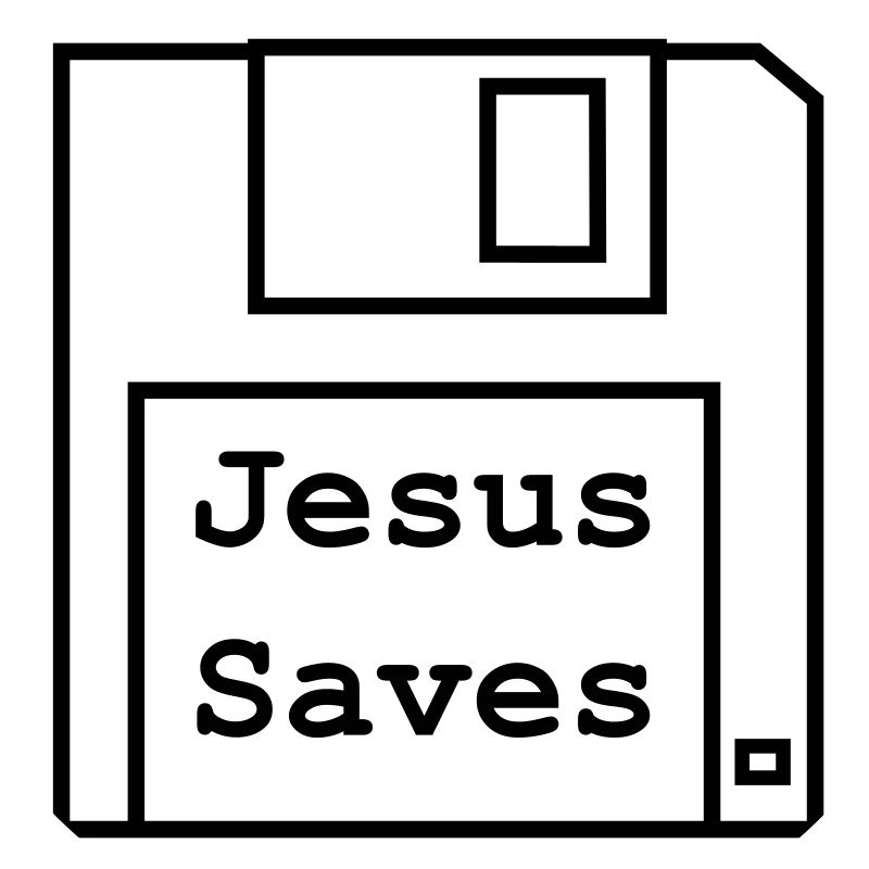 Jesus Saves - Floppy Disk