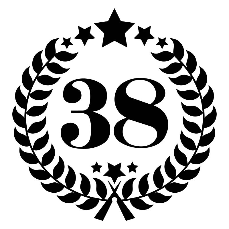 38ter numéro de bague d'anniversaire 38 Ans