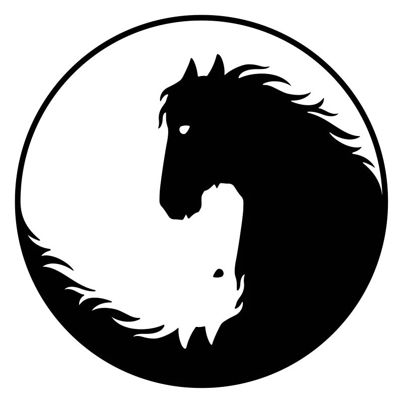 Pferde Yin Yang