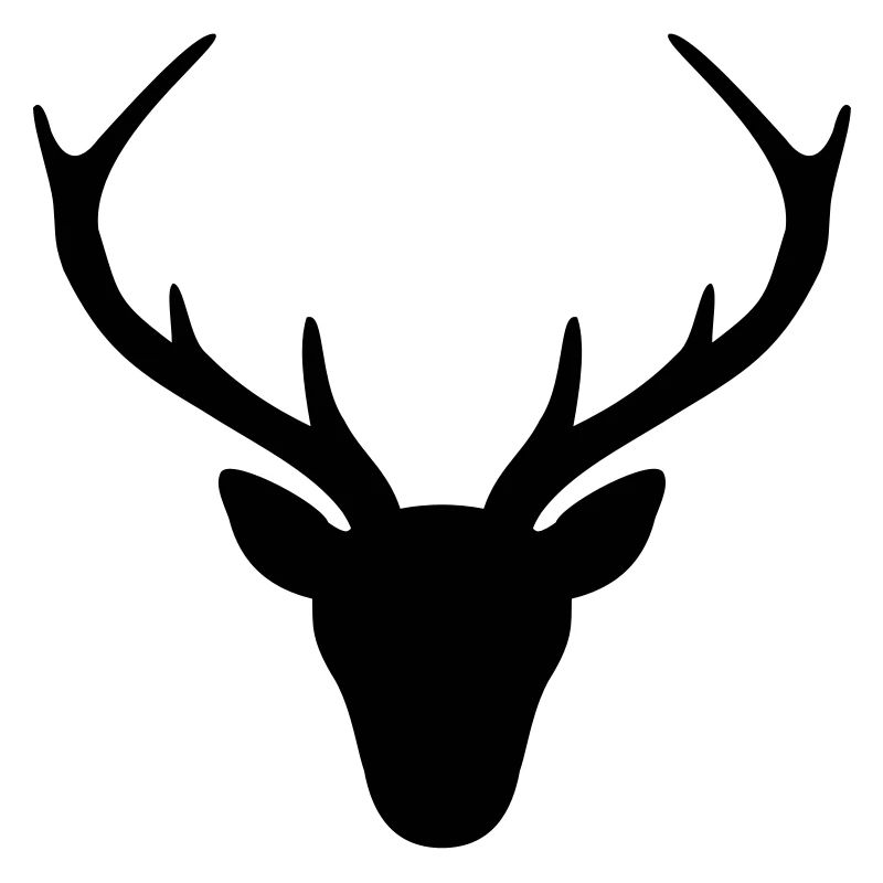 Hirsch Geweih Silhouette Jagd Jäger Geschenk