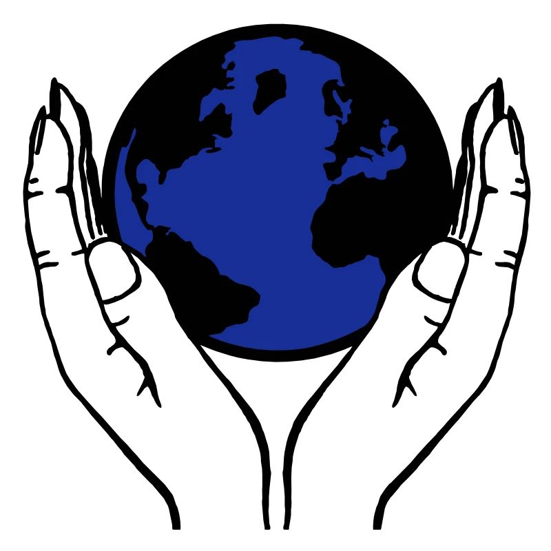 monde dans les mains
