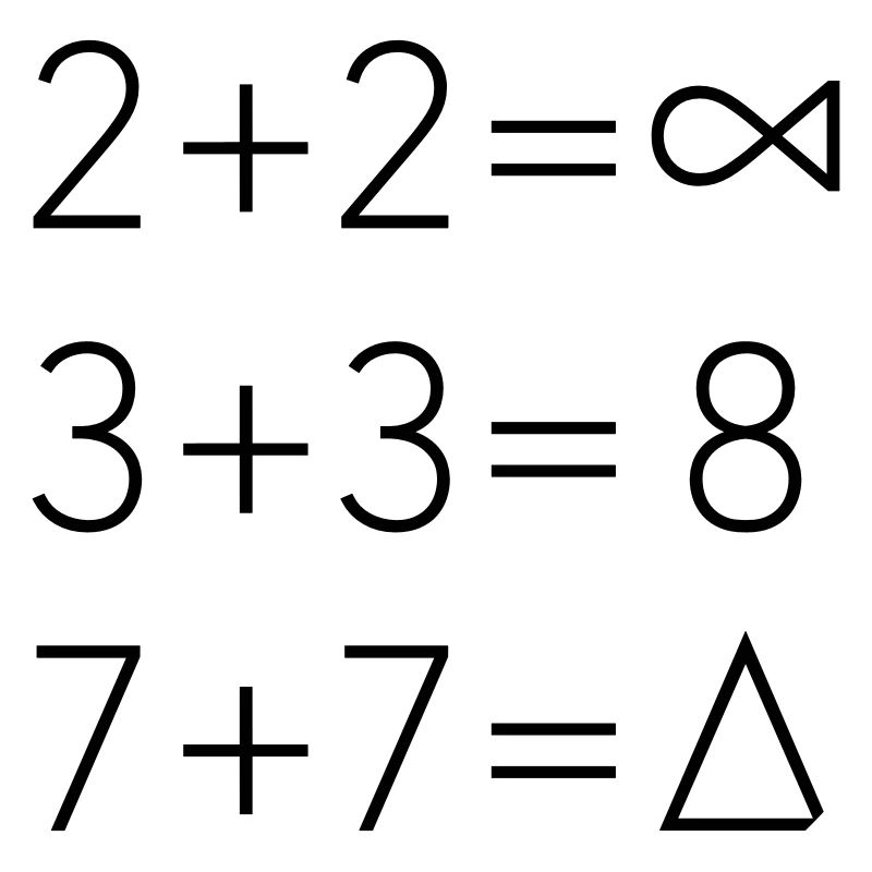 Hipster Math Ace Style de s'attendre triangle