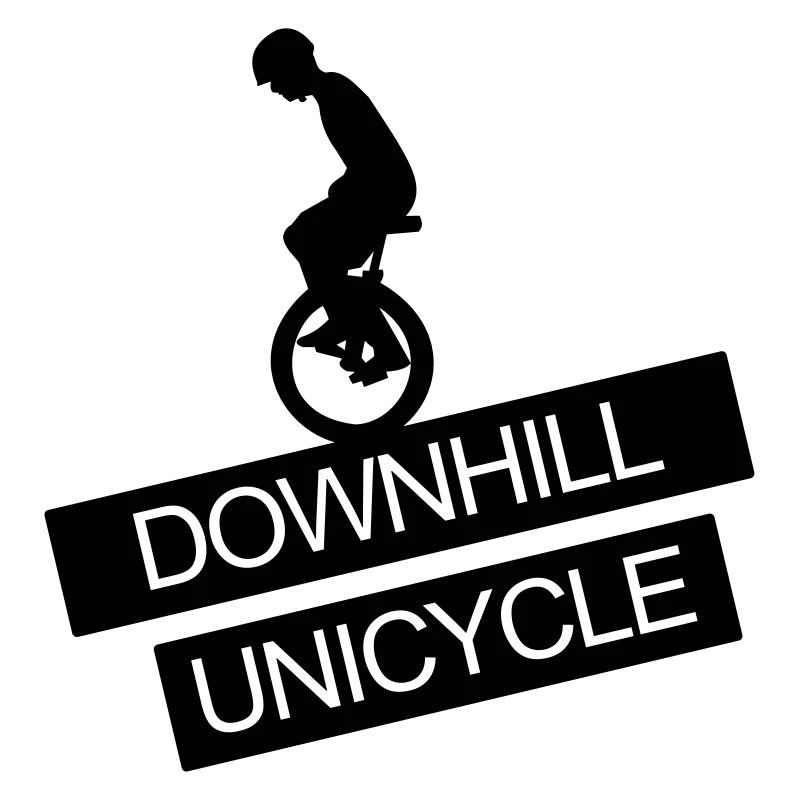 Monocycle, Downhill, A, roue,cavalier de monocycle