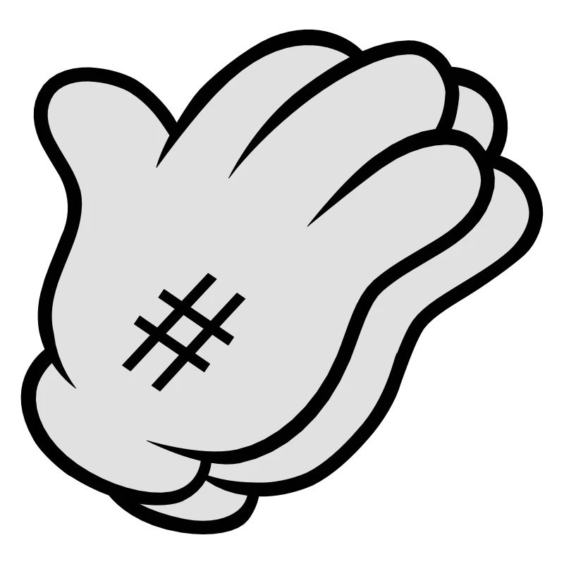 Comic Hand Pray