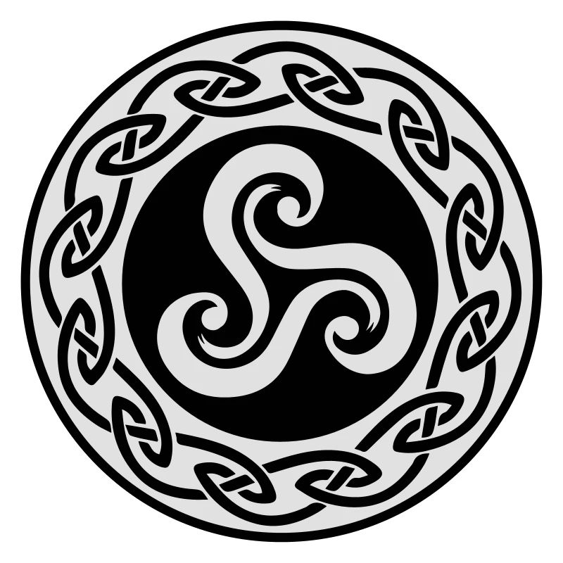 Triskell avec decor celte