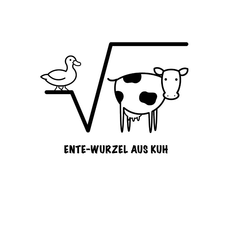 Duck Root de Cow Math Idée cadeau