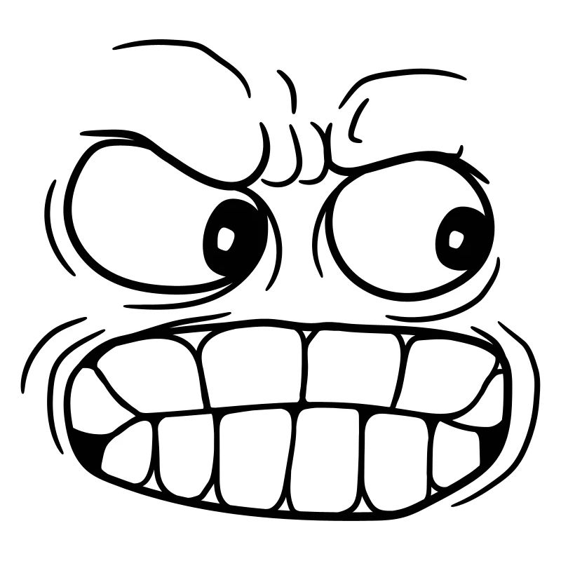 stinking sour head face boese wuetend mastery