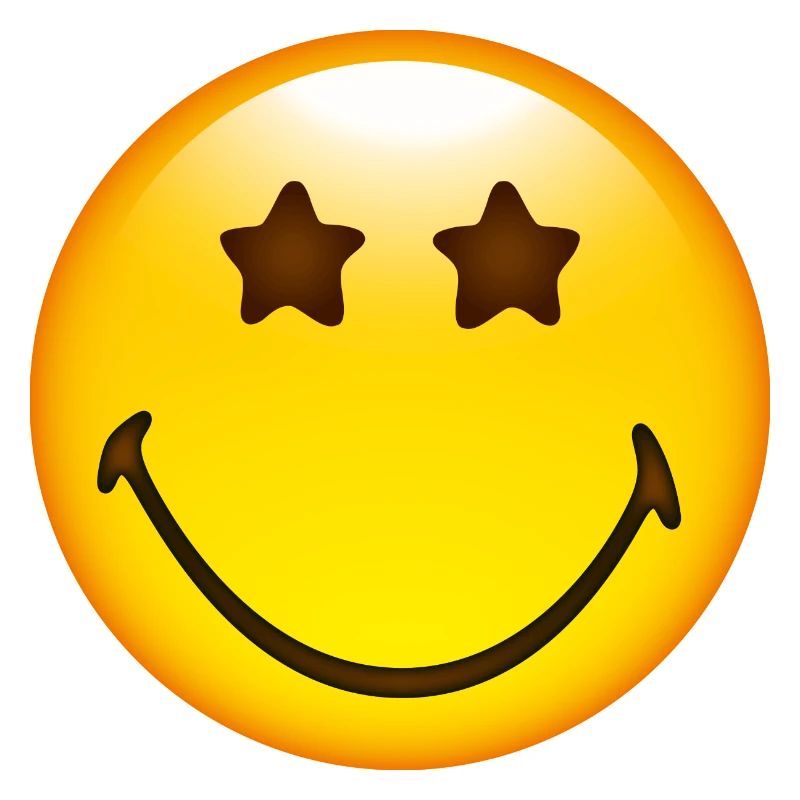 Smiley Glossy Stars