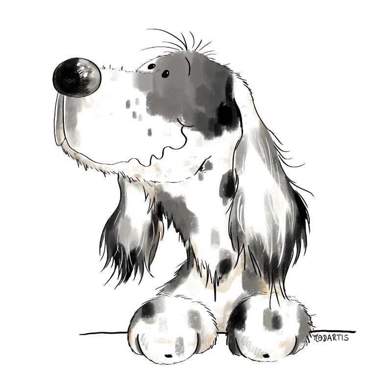 Englischer Setter I Hunde Comic Geschenk