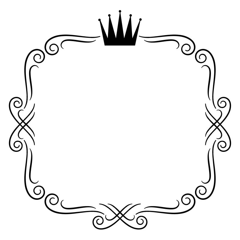 rahmen ornamente krone