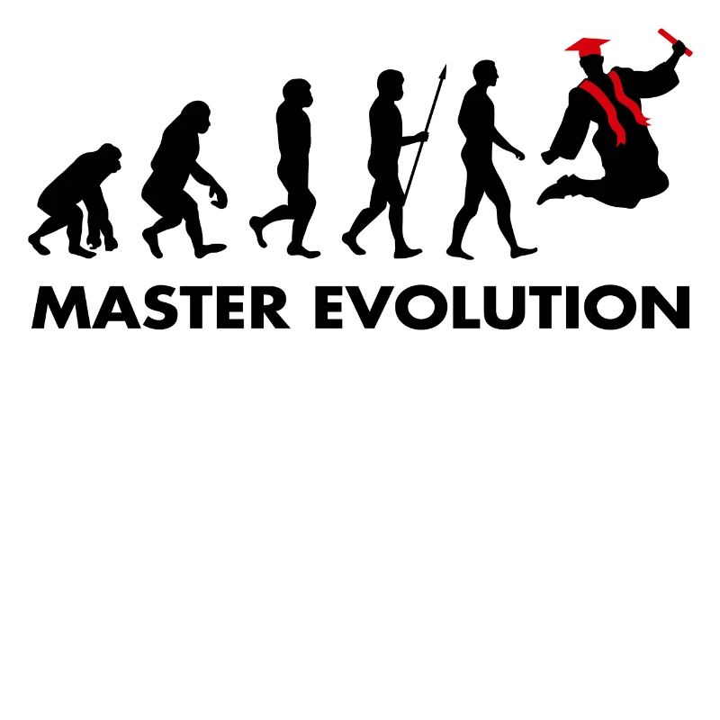 Master evolution exam passed school graduation