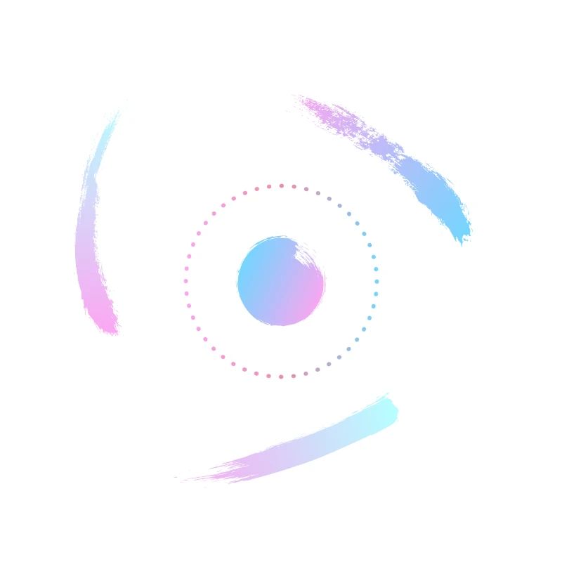 Electrons orbiting the atom