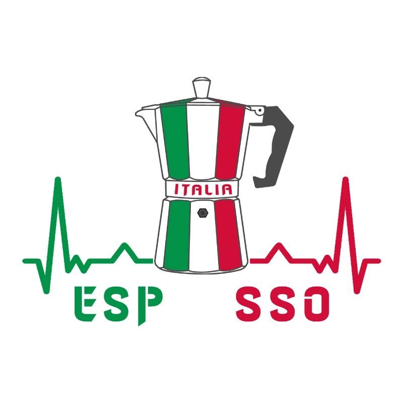 Herzfrequenz Espresso Design / Geschenkidee