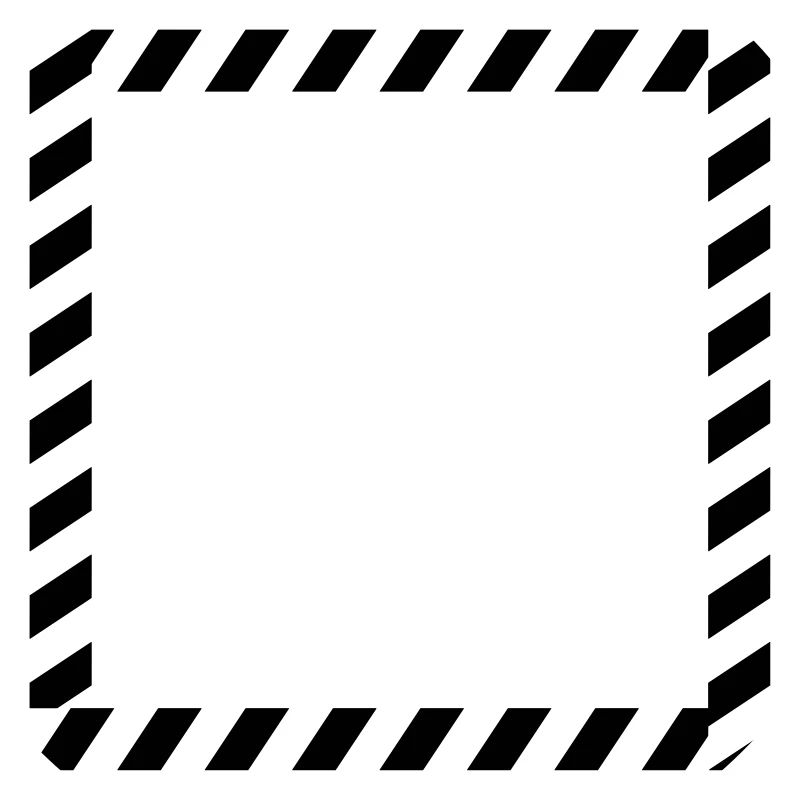 Shield frame caution tape