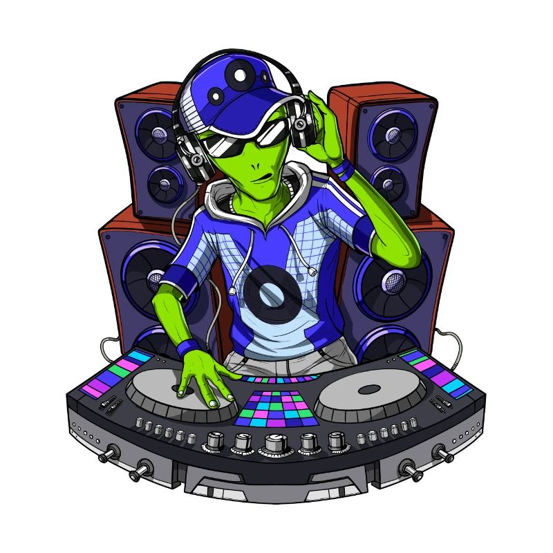 DJ extraterrestre de l'espace