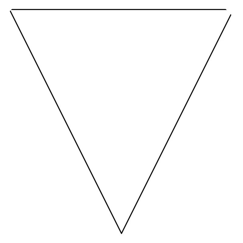 Triangle simple, minimaliste, simple, beau!